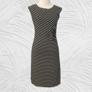 Loft capped sleeve midi dress